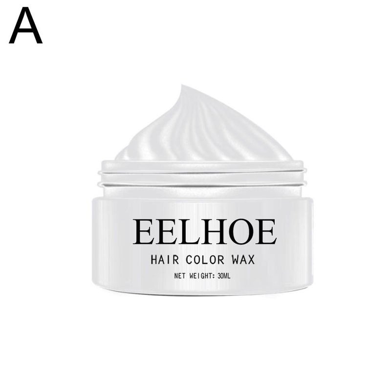 30ml Temporary Hair Wax, Granny Gray Multicolor Hair Wax/Clay, Easy One-Time Coloring (mfhf0417jl01)